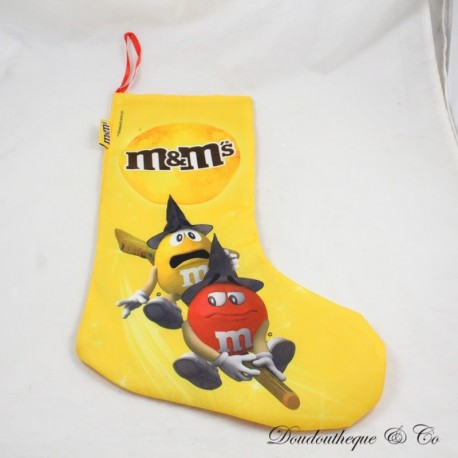 Hängesocke M&M'S HALLOWEEN Yellow Chocolate Candy Rot und Gelb Werbung Hängesocke M&M'S HALLOWEEN Yellow Chocolate Candy Rot und Gelb Werbung