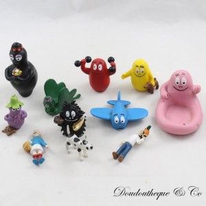 Set mit 11 Barbapapa PLASTOY Spielzeugfiguren aus Kunststoff