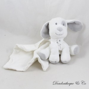Hundekuscheltier CANDY SUGAR Cashew Einstecktuch weiß grau 27 cm
