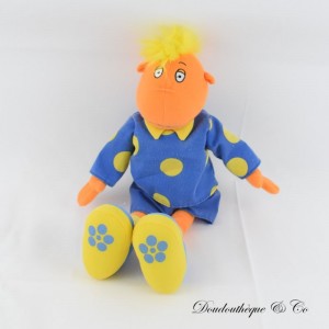 Vintage 1999 Blau und Orange Jake TWEENIES Charakter Plüsch 34 cm