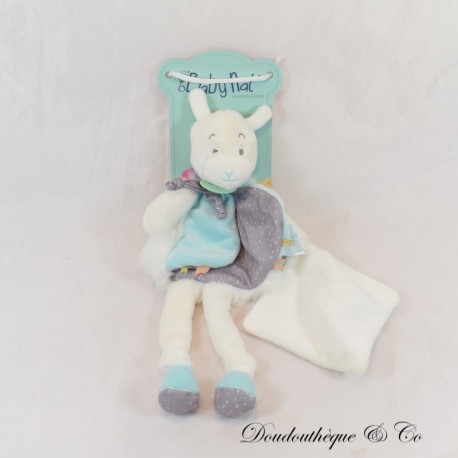 Lama Flache Decke BABY NAT Grau Weiß Einstecktuch BN0427 30 cm NEU Lama Flache Decke BABY NAT Grau Weiß Einstecktuch BN0427 30 cm NEU
