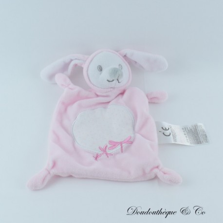 Flaches Kaninchen Kuscheltier GRAIN DE BLÉ rosa Stickerei Libellen Rechteck 23 cm Flaches Kaninchen Kuscheltier GRAIN DE BLÉ rosa Stickerei Libellen Rechteck 23 cm