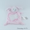 Flaches Kaninchen Kuscheltier GRAIN DE BLÉ rosa Stickerei Libellen Rechteck 23 cm
