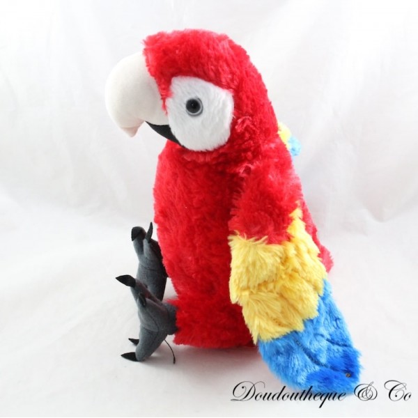 Ara WILD REPUBLIC Rosso Blu Giallo Pappagallo Peluche Seduto 28 cm