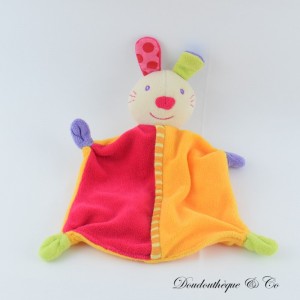 Hase flaches Kuscheltier BABY CLUB C&A orange rot 25 cm