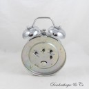 Garfield TROPICO DIFFUSION Katzenwecker Metallgrau Gelber Hintergrund 18 cm