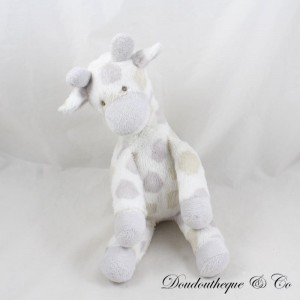 MAXITA weiß-graue Giraffen-Plüschflecken