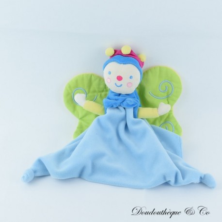 Elfenpuppe Kuscheltier KATHERINE ROUMANOFF Vertbaudet blauer Schmetterling 24 cm Elfenpuppe Kuscheltier KATHERINE ROUMANOFF Vertbaudet blauer Schmetterling 24 cm