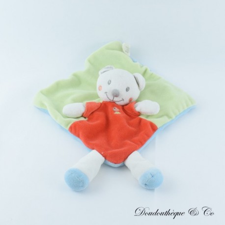 Flaches Kuscheltier NICOTOY rotgrüner Bär und Vogel 20 cm Flaches Kuscheltier NICOTOY rotgrüner Bär und Vogel 20 cm