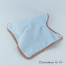 DOLLARAMA Blaubraune Polka Dot Flachdecke mit blauer Rassel 20 cm