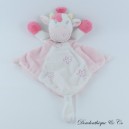 Kuh Flachdecke KIMBALOO Weiß Rosa Blumen 36 cm