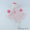 Kuh Flachdecke KIMBALOO Weiß Rosa Blumen 36 cm