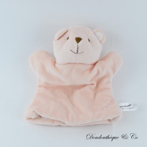MONCOEURBABY beige Bärenpuppe Kuscheltier 20 cm
