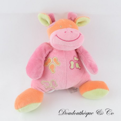 Musikalischer Kuhplüsch MANON und VALENTIN orange pink 22 cm Musikalischer Kuhplüsch MANON und VALENTIN orange pink 22 cm