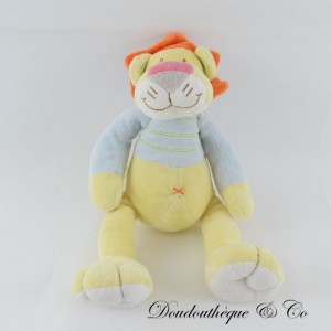 Stofflöwe KINDER WORTE orange gelbes Bauchkreuz 27 cm