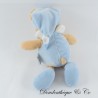 MES PETITS CAILLOUX Cmp Bär Plüsch Blau und Beige 25 cm