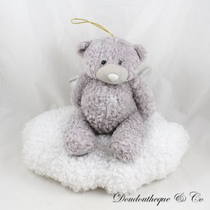 Geflügelter Bär Plüsch MJ DISTRIBUTION Wolke Weiß Grau