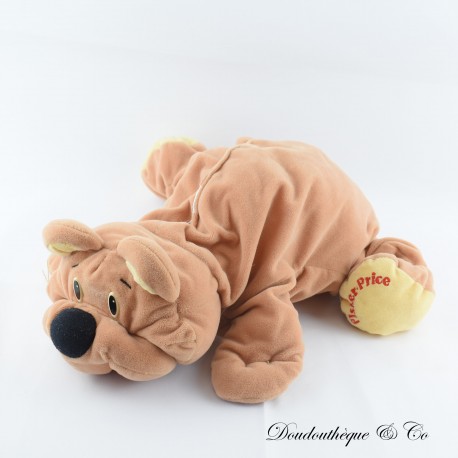 Vintage 1993 Rare 44 Stuffed Bear FISHER PRICE Rumple Light Brown Rumple