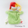 Harlekin Puppe Kuscheltier DOUDOU ET COMPAGNIE Einstecktasche 26 cm