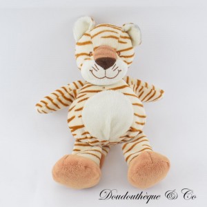 NICOTOY weißer und brauner Tigerplüsch mit weißem Bauch 24 cm