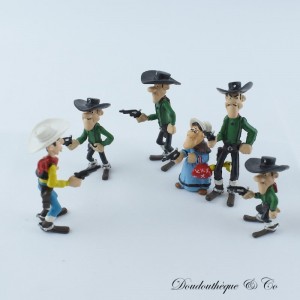 6er-Set Lucky Luke und die Daltons PLASKOOL Figuren 6 cm