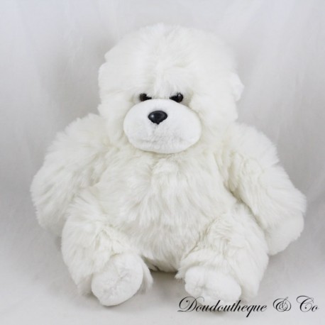 Gorila blanco de peluche de mono de pelo largo Gorila blanco de peluche de mono de pelo largo
