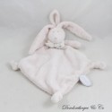Flaches Kuscheltier Flore Hase DIMPEL rosa Diamant weiße Schleife 27 cm