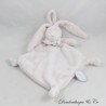 Flaches Kuscheltier Flore Hase DIMPEL rosa Diamant weiße Schleife 27 cm