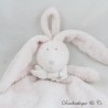 Flaches Kuscheltier Flore Hase DIMPEL rosa Diamant weiße Schleife 27 cm