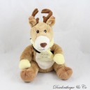 Hirsch Kuscheltier BEAR STORY Die kleinen Freunde des Berges beige gelbes Rentier 20 cm
