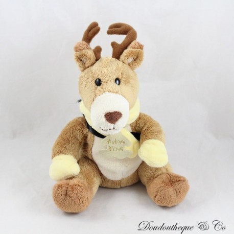 Hirsch Kuscheltier BEAR STORY Die kleinen Freunde des Berges beige gelbes Rentier 20 cm Hirsch Kuscheltier BEAR STORY Die kleinen Freunde des Berges beige gelbes Rentier 20 cm