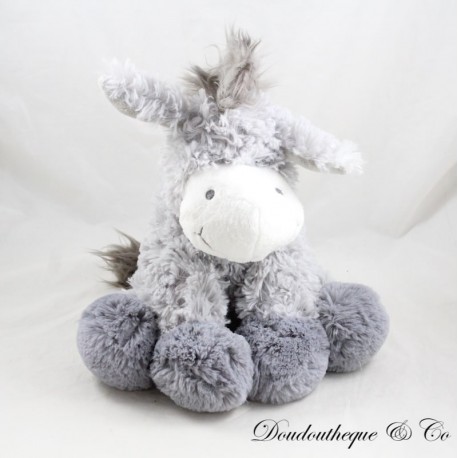 GIPSY grigio grigio peluche d'asino a pelo lungo GIPSY grigio grigio peluche d'asino a pelo lungo