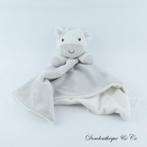 Kuh flaches Kuscheltier KING BEAR grau Rautenform 35 cm