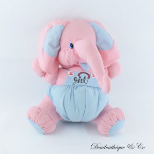 TOMAS Puffalump Style Puffalump Fallschirm Canvas Rosa und Blau Mädchen Jumpsuit Plüsch 35 cm