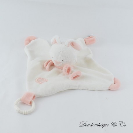 BABYSUN White is Anello da dentizione coniglio bianco bianco e rosa 28 cm BABYSUN White is Anello da dentizione coniglio bianco bianco e rosa 28 cm