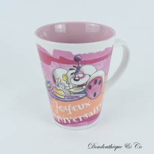 DIDDL Mausbecher, Pimboli und Ackaturbo Keramikbecher Happy Birthday pink 11 cm