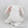 Kaninchen Einstecktuch Kuscheltier DOUDOU ET COMPAGNIE Ich liebe mein Kuscheltier rosa weiß 20 cm