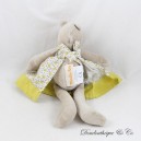 Apolline das taupe MOULIN ROTY La Grande Famille Kuscheltier grau gelbes Kleid 20 cm