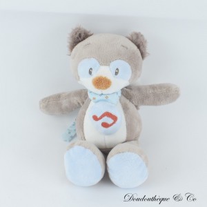 NATTOU Jim & Bob Blau Braun Waschbär Plüsch 24 cm