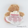 Teddybär BUKOWSKI Little Ninka rosa weißes Spitzenkleid 15 cm