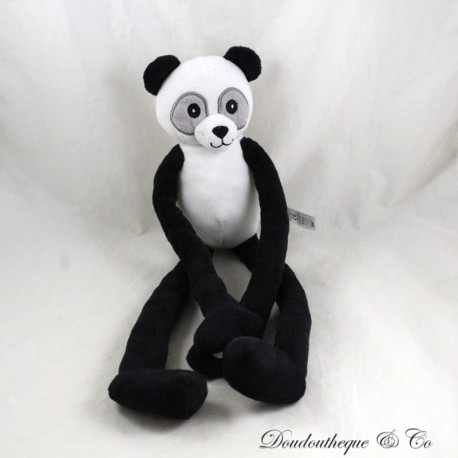 TEX Panda Plüsch lange Beine lange Arme Velcro schwarz und weiß 47 cm TEX Panda Plüsch lange Beine lange Arme Velcro schwarz und weiß 47 cm