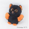 TY Big Eyes Halloween Fledermaus Plüsch in Schwarz und Orange 25 cm