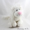 Peluche lion MEDRANO lion blanc cirque Raoul Gibault 23 cm