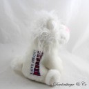 Peluche lion MEDRANO lion blanc cirque Raoul Gibault 23 cm