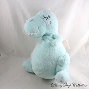 ETAM Dinosaurier Plüsch Pyjama Aufbewahrungseinheit grün Wärmflasche rosa Flügel 30 cm