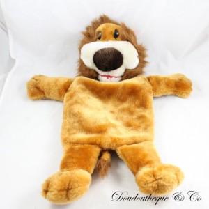 Peluche lion SANODIANE bouillotte marron