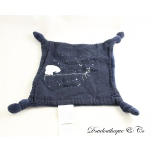 Flachdecke Eisbär VERTBAUDET marineblauer Drachen 20 cm