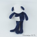 Weiß-blauer WEIZENKORN Bär Plüsch 24 cm