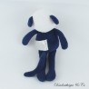 Weiß-blauer WEIZENKORN Bär Plüsch 24 cm
