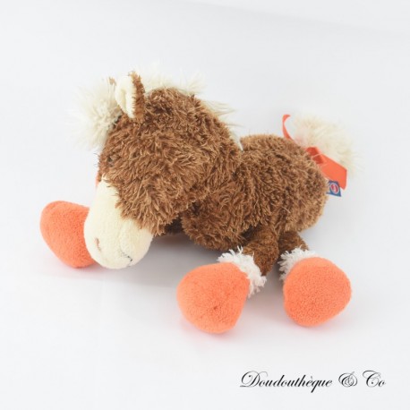 TRUDI Braun und Orange Esel oder Pferd Plüsch 30 cm TRUDI Braun und Orange Esel oder Pferd Plüsch 30 cm